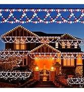 out       Natural  Xmas✩⡱灯りのともるキリカブhouse KAZOKU Christmas Light Outdoor 380LED 40FT Waterproof Fairy